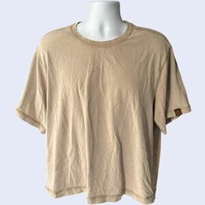 Free Planet M Sustainable Cropped Tee Sage Green Relaxed Y2K